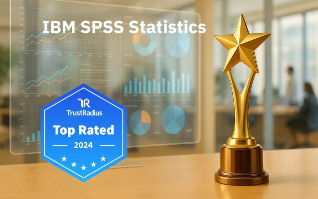 IBM SPSS Statistics TrustRadius 2024 жылғы Top Rated сыйлығына талдаудың тереңдігі үшін лайықталды