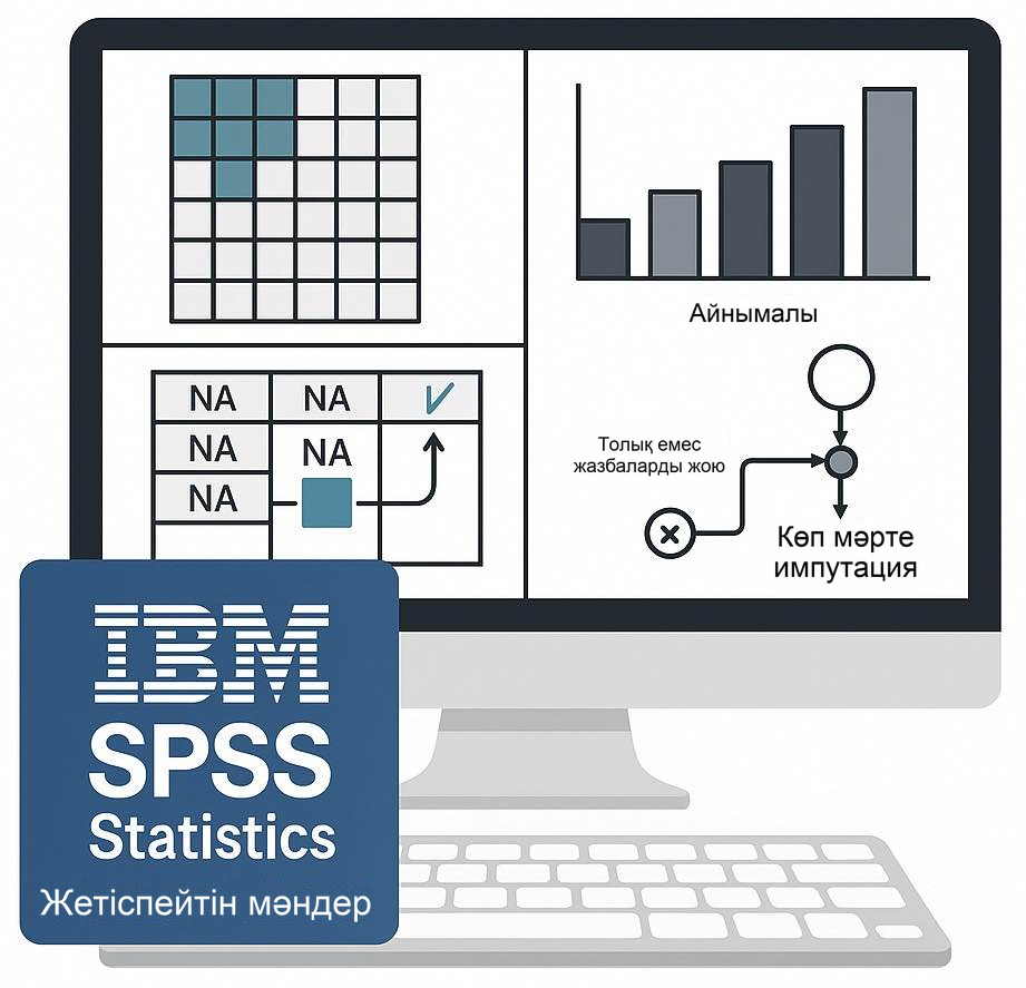 IBM SPSS Statistics: жетіспейтін мәндер