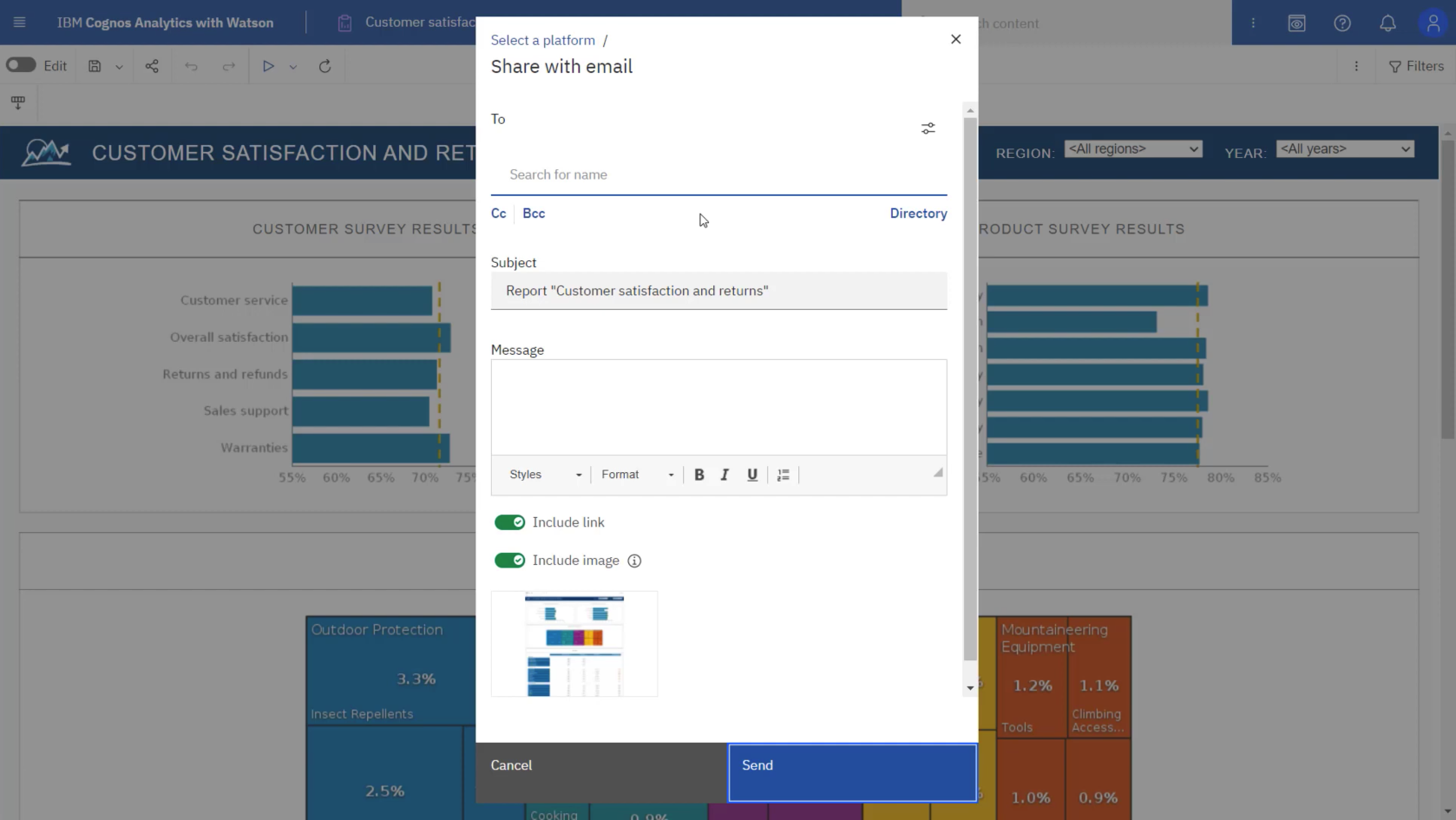 IBM Cognos Analytics Sharing