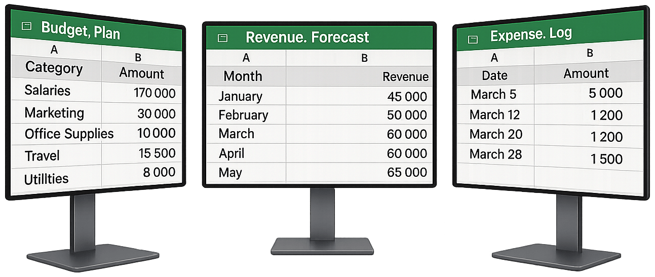 Переход с Excel на IBM Planning Analytics - таблица Excel